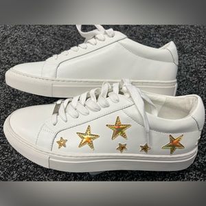 Brand New J/Slides Sneakers with stars. Size 9.